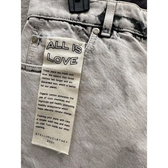 Stella McCartney Womens Jeans Size 33 Galaxy Wash New $490 Designer Pants - Picture 2 of 14
